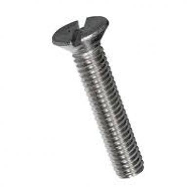 Flat countersunk head slotted bolts